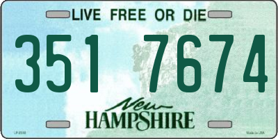 NH license plate 3517674