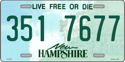 NH license plate 3517677
