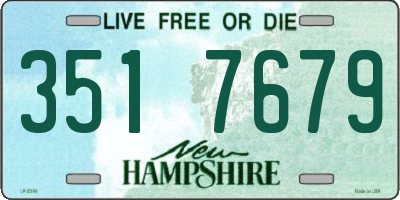 NH license plate 3517679