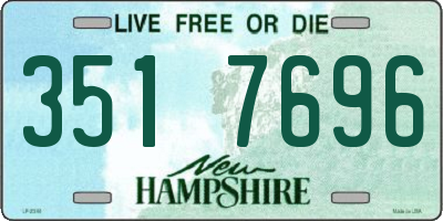 NH license plate 3517696