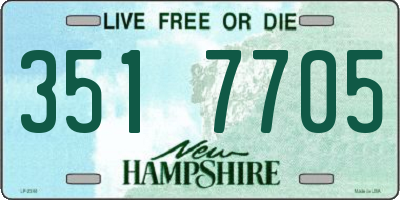 NH license plate 3517705