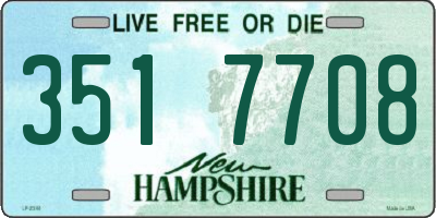 NH license plate 3517708