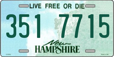 NH license plate 3517715