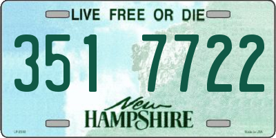 NH license plate 3517722