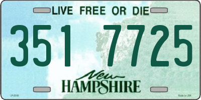 NH license plate 3517725