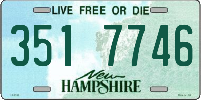 NH license plate 3517746