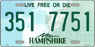 NH license plate 3517751