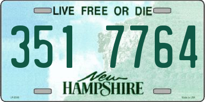 NH license plate 3517764