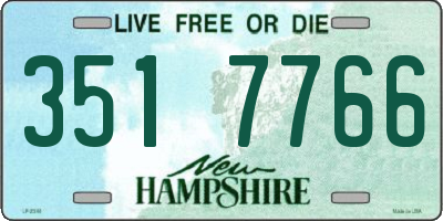 NH license plate 3517766
