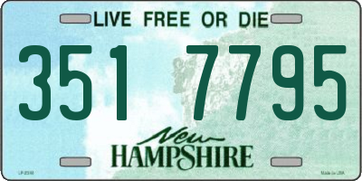 NH license plate 3517795