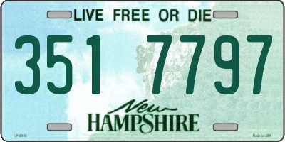 NH license plate 3517797