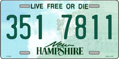NH license plate 3517811