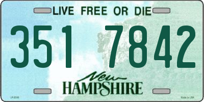 NH license plate 3517842