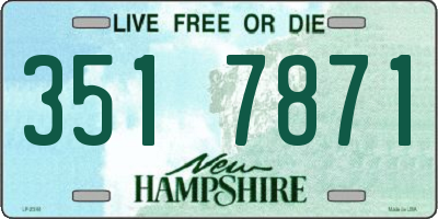 NH license plate 3517871