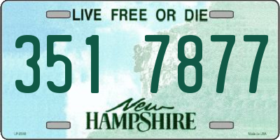 NH license plate 3517877