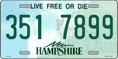 NH license plate 3517899