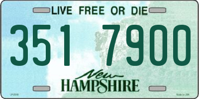 NH license plate 3517900