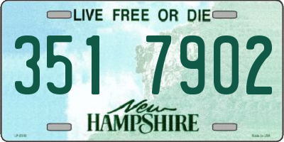 NH license plate 3517902