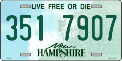 NH license plate 3517907