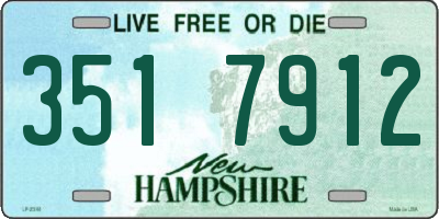 NH license plate 3517912
