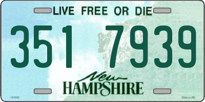 NH license plate 3517939