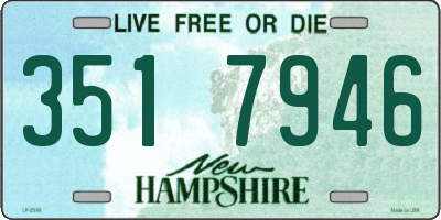NH license plate 3517946