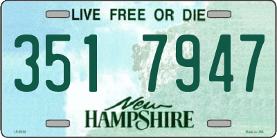 NH license plate 3517947