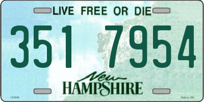 NH license plate 3517954