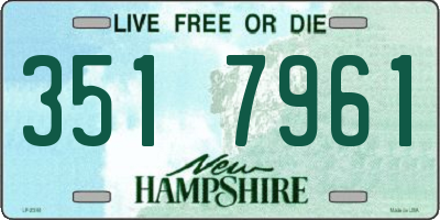 NH license plate 3517961