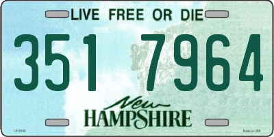 NH license plate 3517964