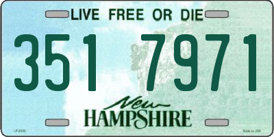 NH license plate 3517971