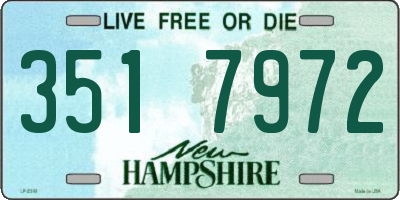 NH license plate 3517972