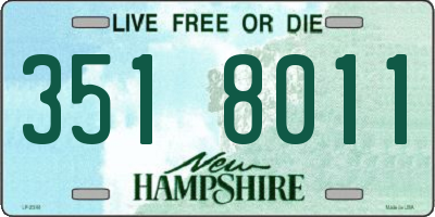 NH license plate 3518011