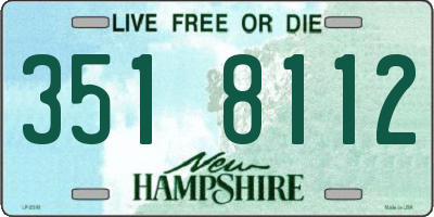 NH license plate 3518112