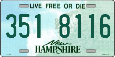 NH license plate 3518116
