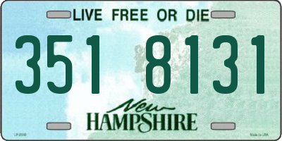 NH license plate 3518131