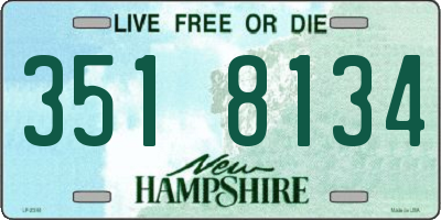 NH license plate 3518134
