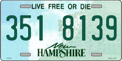 NH license plate 3518139