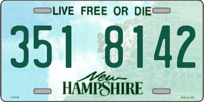 NH license plate 3518142