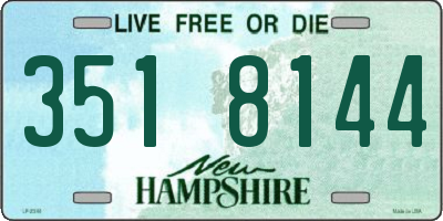NH license plate 3518144