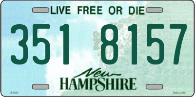NH license plate 3518157