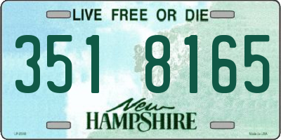 NH license plate 3518165