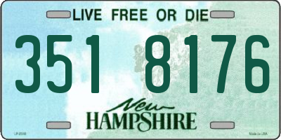 NH license plate 3518176