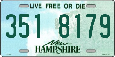 NH license plate 3518179