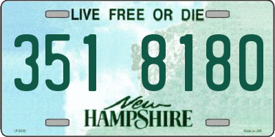 NH license plate 3518180