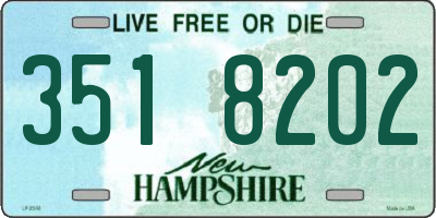 NH license plate 3518202