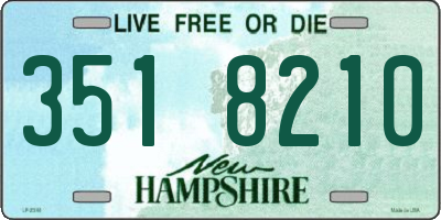 NH license plate 3518210