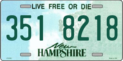 NH license plate 3518218
