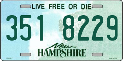 NH license plate 3518229