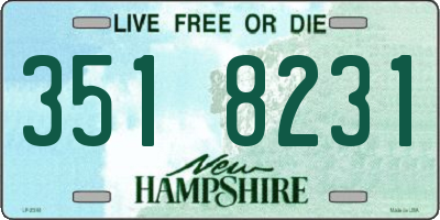 NH license plate 3518231